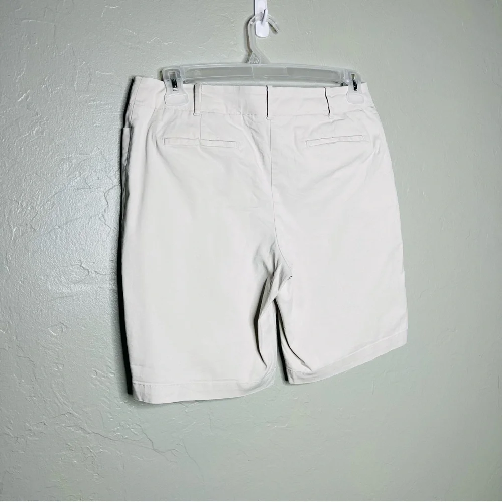Talbots Khaki Stretch Bermuda Shorts